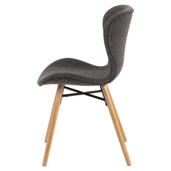 Jedálenská stolička BATILDA-A1 antracitová/dub 4