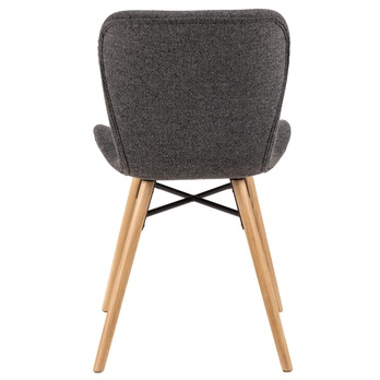 Jedálenská stolička BATILDA-A1 antracitová/dub 5