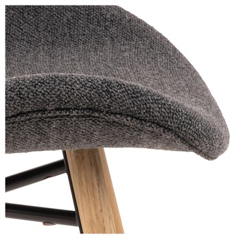 Jedálenská stolička BATILDA-A1 antracitová/dub 6