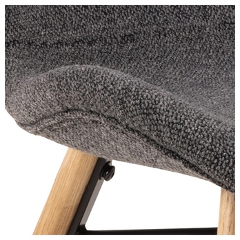 Jedálenská stolička BATILDA-A1 antracitová/dub 8