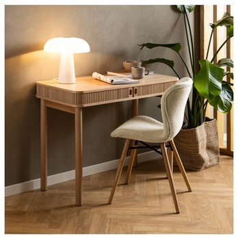 Jedálenská stolička BATILDA-A1 krémová/dub 2