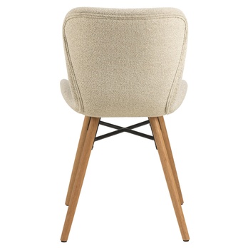 Jedálenská stolička BATILDA-A1 krémová/dub 5