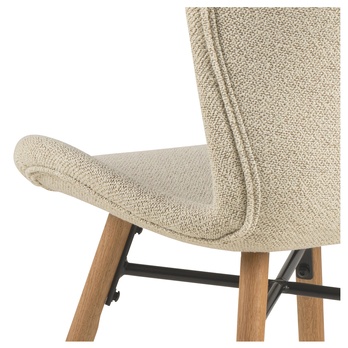 Jedálenská stolička BATILDA-A1 krémová/dub 7