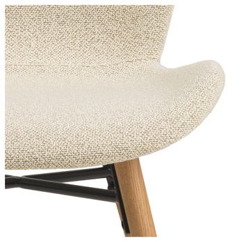 Jedálenská stolička BATILDA-A1 krémová/dub 8