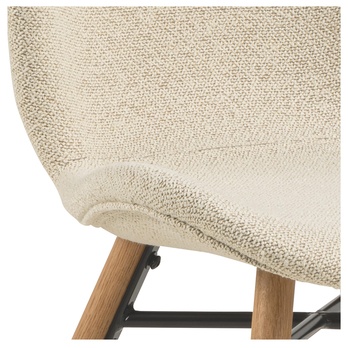 Jedálenská stolička BATILDA-A1 krémová/dub 9