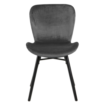 Jedálenská stolička BATILDA-A1 tmavosivá/matná čierna 2