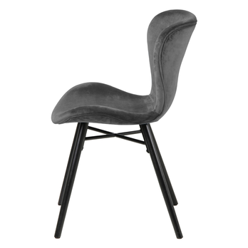 Jedálenská stolička BATILDA-A1 tmavosivá/matná čierna 3