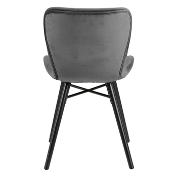 Jedálenská stolička BATILDA-A1 tmavosivá/matná čierna 5