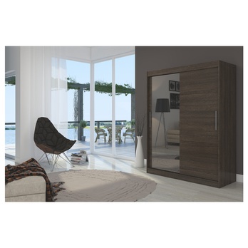 Šatníková skriňa BATO čokoládovo hnedá 3