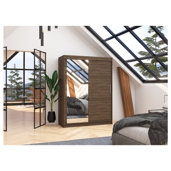 Šatníková skriňa BATO čokoládovo hnedá 1