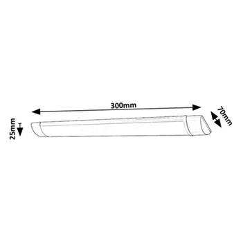 Podlinkové LED svietidlo BATTEN LIGHT 2 biela, šírka 30 cm 6