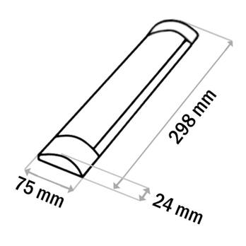 Podlinkové LED svietidlo  BATTEN čierna, šírka 30 cm 3