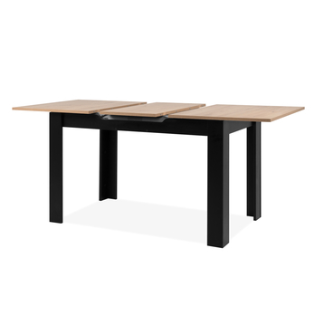 Jedálenský stôl BAUCIS 90A dub artisan/čierna, šírka 125 cm 5