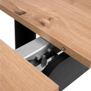 Jedálenský stôl BAUCIS 90A dub artisan/čierna, šírka 125 cm 8