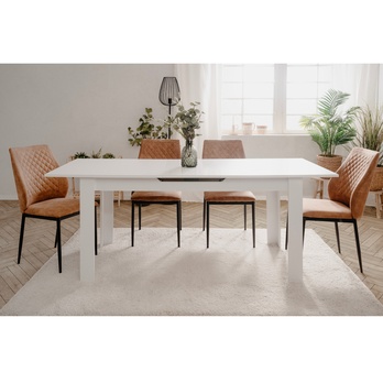 Jedálenský stôl BAUCIS 90A biela, šírka 160 cm 6