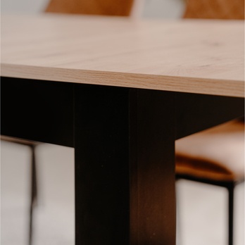 Jedálenský stôl BAUCIS 90A dub artisan/čierna, šírka 160 cm 9