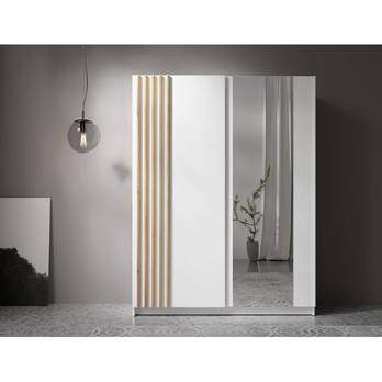 Šatníková skriňa BAYADERO biela, šírka 151 cm 3