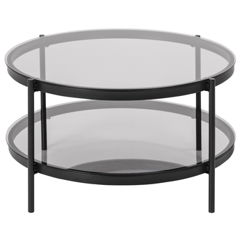 Konferenčný stolík BAYONNE 2 sivá/matná čierna 7