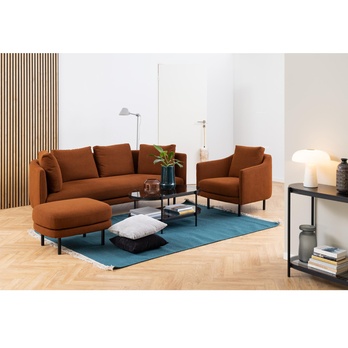 Konferenčný stolík BAYONNE sivá/matná čierna 3