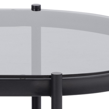 Konferenčný stolík BAYONNE sivá/matná čierna 6