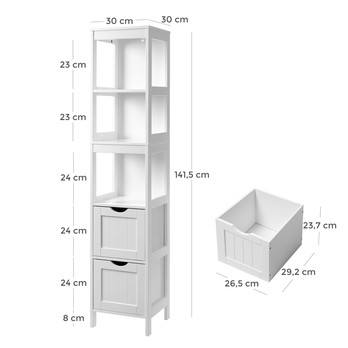 Vysoká skriňa BBC66WT biela 8