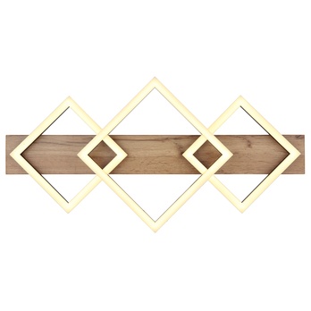 Stropné LED svietidlo BEATRIX 8 čierna/svetlé drevo 4