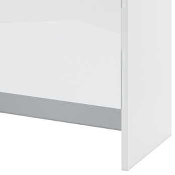 Policový nadstavec k posteli BED CONCEPT 120H biela/vysoký lesk, 120x200 cm 3