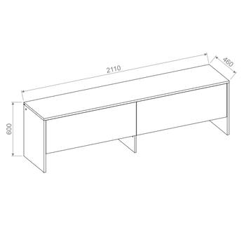Policový nadstavec k posteli BED CONCEPT 140H dub artisan, 140x200 cm 2