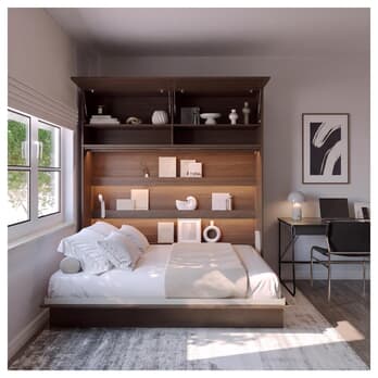 Policový nadstavec k posteli BED CONCEPT 140H dub dunin 1