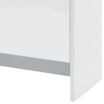 Policový nadstavec k posteli BED CONCEPT 140H biela/vysoký lek, 140x200 cm 1