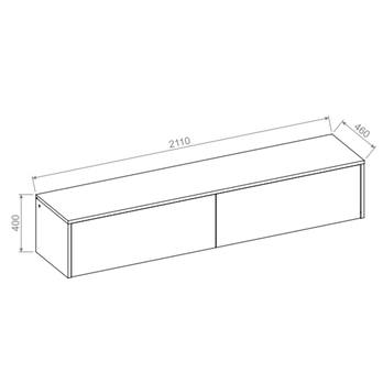 Policový nadstavec k posteli BED CONCEPT 160H sivá, 160x200 cm 2