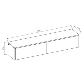 Policový nadstavec k posteli BED CONCEPT 160H biela, 160x200 cm 2