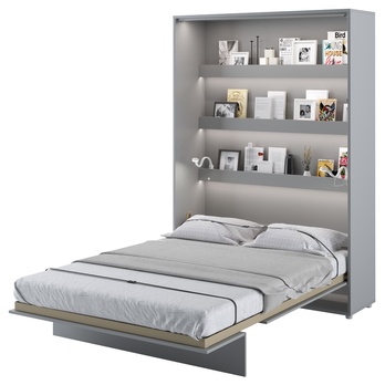 Sklápacia posteľ BED CONCEPT 1 sivá, 140x200 cm 1