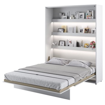 Sklápacia posteľ BED CONCEPT 1 biela/vysoký lesk, 160x200 cm 2