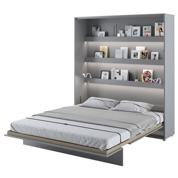 Sklápacia posteľ BED CONCEPT 1 sivá, 180x200 cm 1