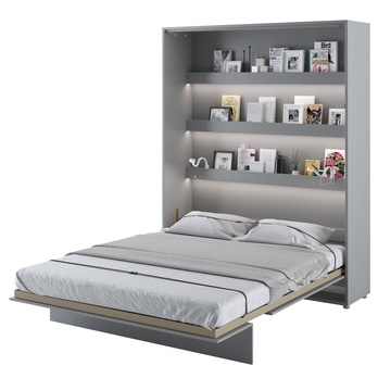 Sklápacia posteľ BED CONCEPT 1 sivá, 160x200 cm 1