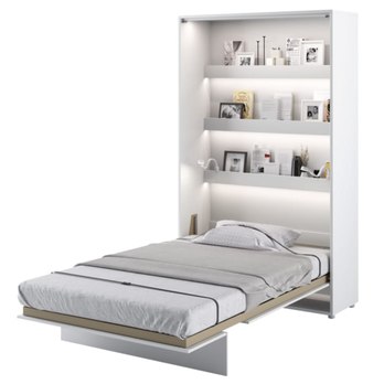 Jednolôžková sklápacia posteľ BED CONCEPT 1 biela/vysoký lesk, 120x200 cm 2