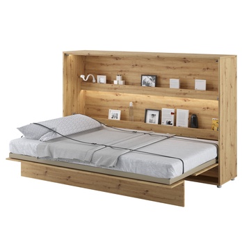 Jednolôžková sklápacia posteľ BED CONCEPT 2 dub artisan, 120x200 cm 1