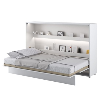 Jednolôžková sklápacia posteľ BED CONCEPT 2 biela/vysoký lesk, 120x200 cm 1