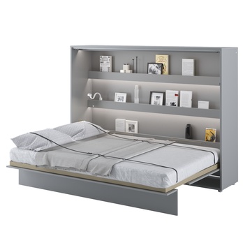 Sklápacia posteľ BED CONCEPT 2 sivá, 140x200 cm 1
