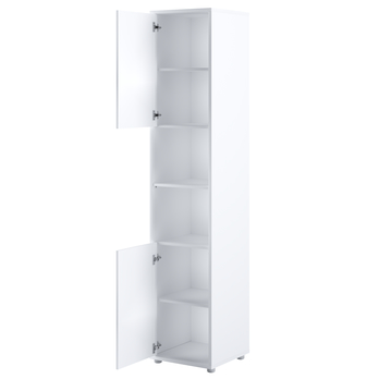 Šatníková skriňa BED CONCEPT 2 biela/vysoký lesk 1