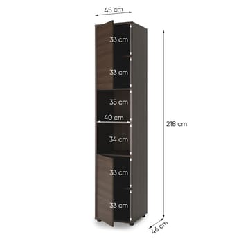 Šatníková skriňa BED CONCEPT 2 dub dunin 10