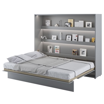 Sklápacia posteľ BED CONCEPT 2 sivá, 160x200 cm 1