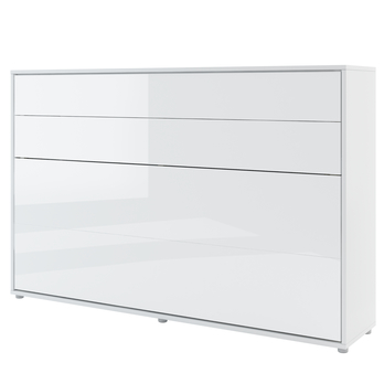 Jednolôžková sklápacia posteľ BED CONCEPT 2 biela/vysoký lesk, 120x200 cm 2