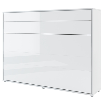 Sklápacia posteľ BED CONCEPT 2 biela/vysoký lesk, 140x200 cm 1