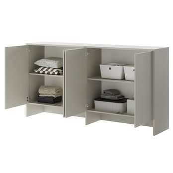 Policový nadstavec nad posteľ BED CONCEPT 90H kašmírová 1