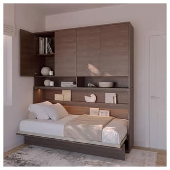 Policový nadstavec nad posteľ BED CONCEPT 90H dub dunin 1