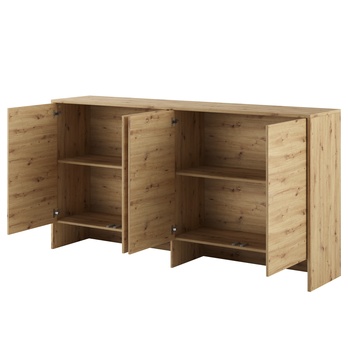 Policový nadstavec nad posteľ BED CONCEPT 90H dub artisan, 90x200 cm 1