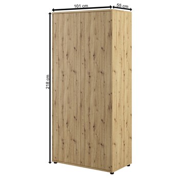 Šatníková skriňa BED CONCEPT BC-20 dub artisan 3