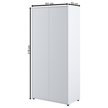 Šatníková skriňa BED CONCEPT BC-20 biela 3